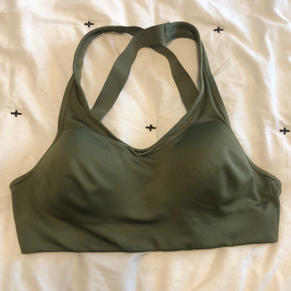 Victoria Secret Hunter Green Sports Bra- PINK SPORT